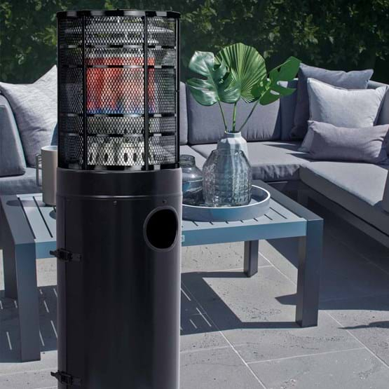 Gasmate Stellar Black Deluxe Area Outdoor Gas Heater AH2066