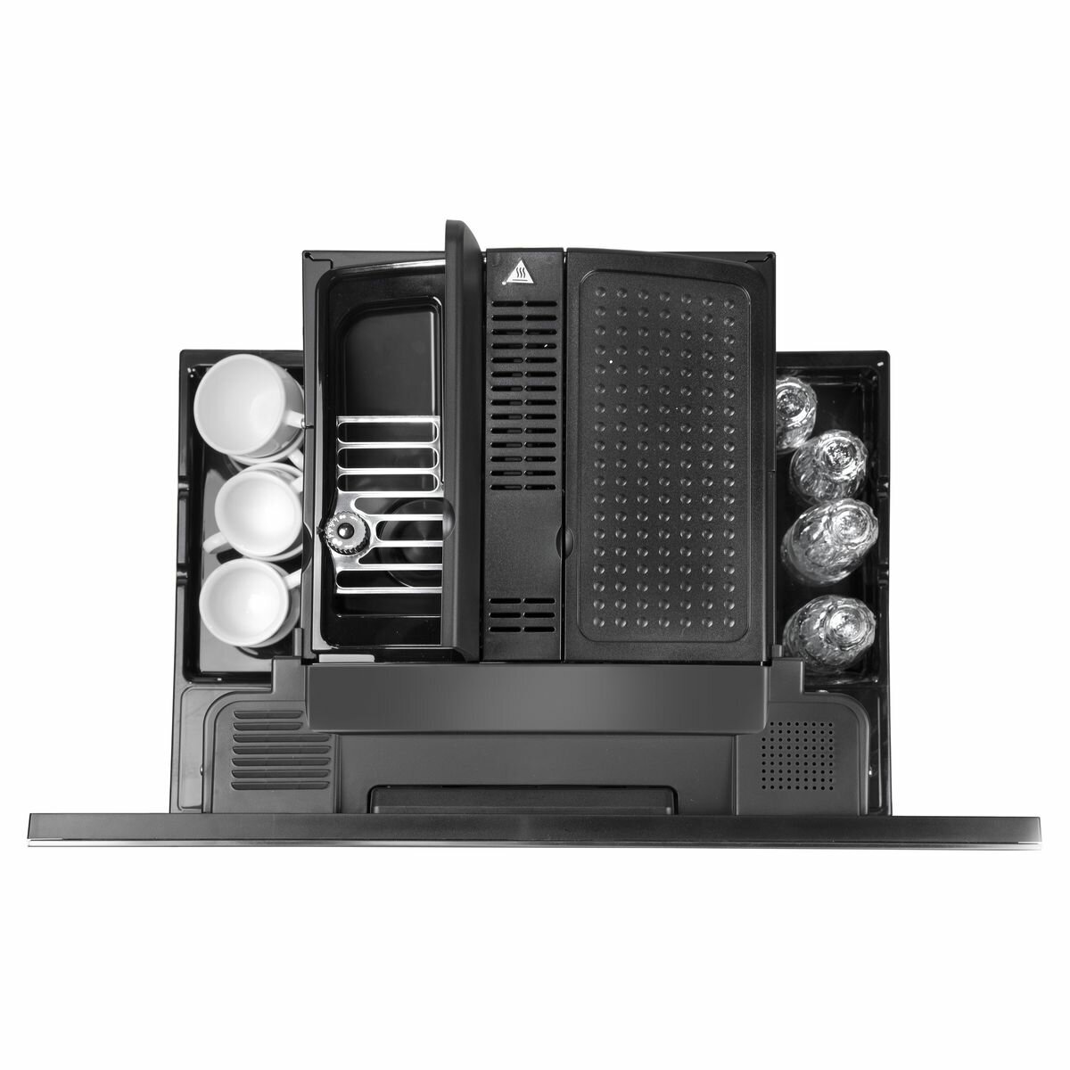 ILVE 60cm Builtin Coffee Machine Black Glass ILEM46BV