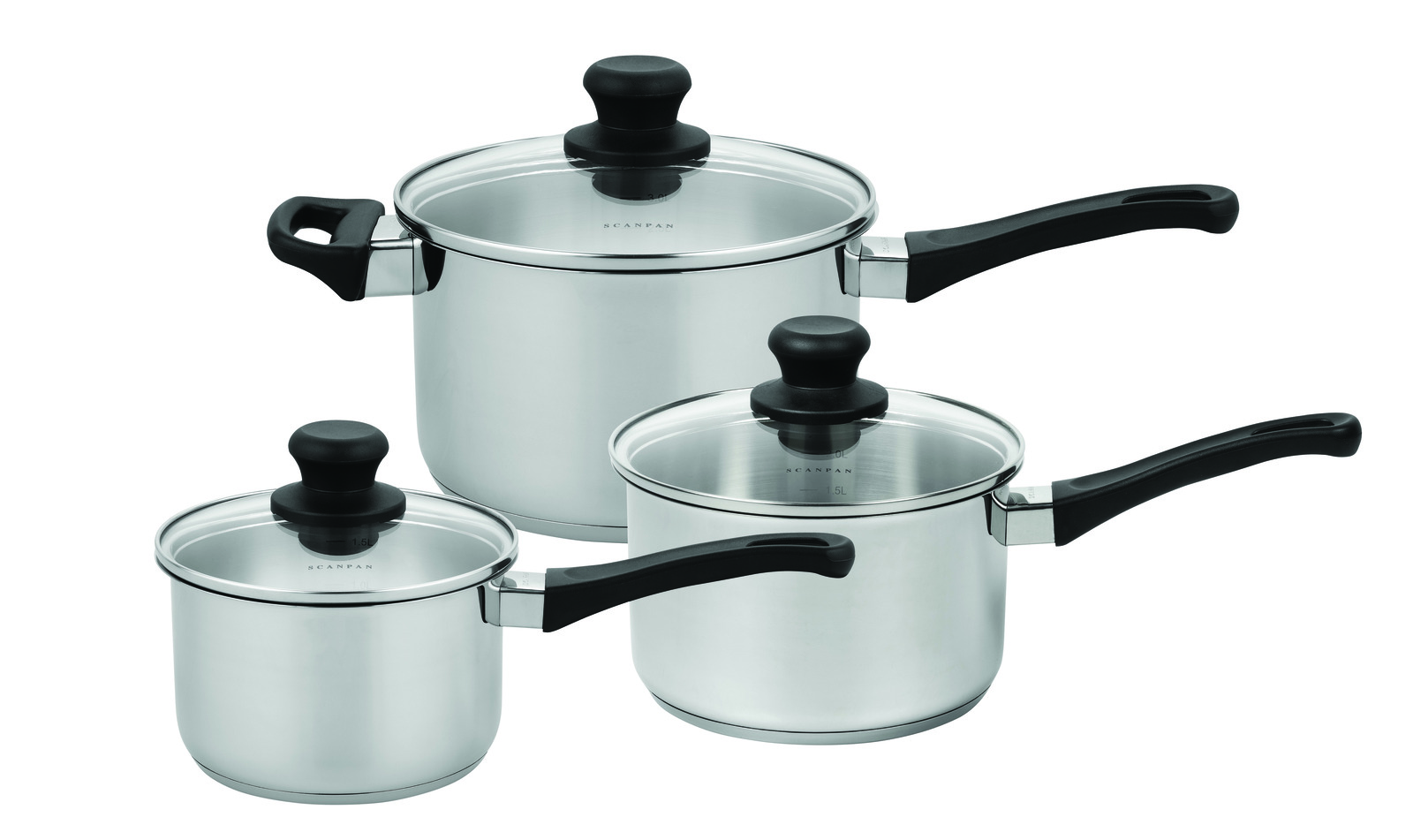 Scanpan Classic Inox 3 PC Saucepan Set 22548