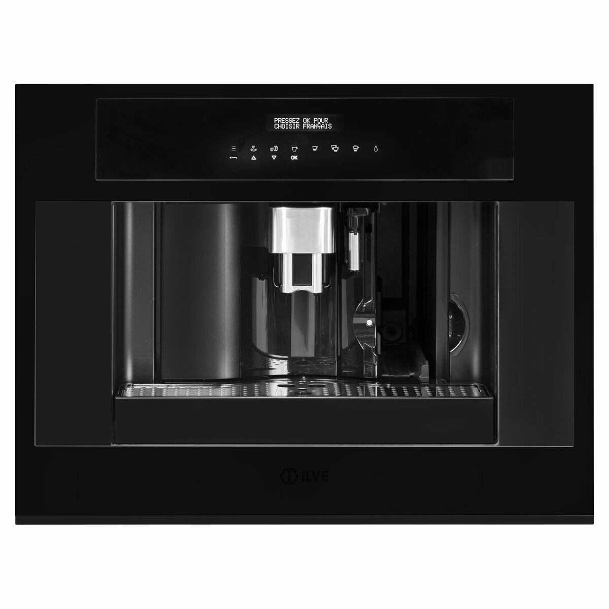 ILVE 60cm Builtin Coffee Machine Black Glass ILEM46BV