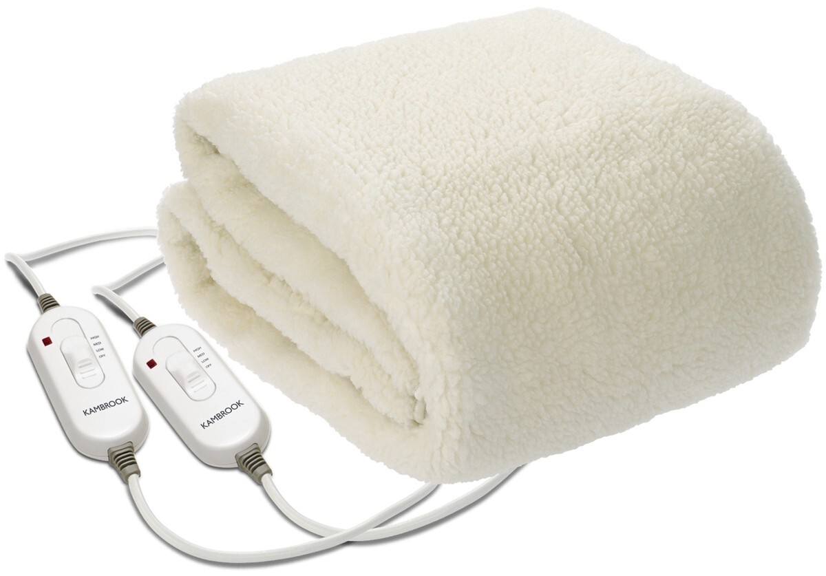 Kambrook Double Queen Fleece Fitted Electric Blanket KEB535WHT