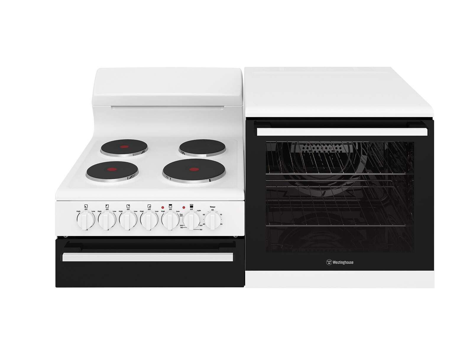 Westinghouse Electric Elevated Freestanding Cooker WDE132WCR