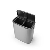 Brabantia Kitchen Waste Bo Touch Rubbish Bin 2x30 Litre Matt Steel FPP 01990