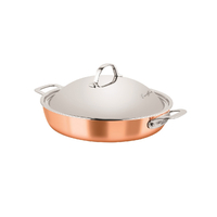 Chasseur Escoffier Copper Tri-Ply 32cm Chef Pan With Lid 19839