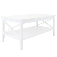 Long Island Rectangular Coffee Table - White