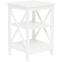 Long Island 2 Shelf Side Table White