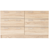 Tribecca 6 Drawer Low Boy - Light Sonoma Oak