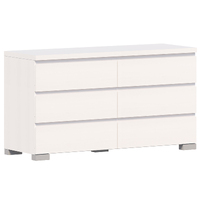 Elara 6 Drawer Chest - White