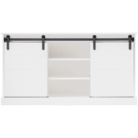 Hamptons 3 Shelf 2 Door Buffet - White