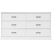 Hamptons 6 Drawer Chest - White