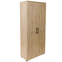 Montreal 5 Tier Pantry Cupboard 2 Door Tall - Light Sonoma Oak