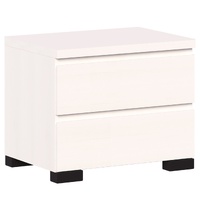 Elara 2 Drawer Bedside Table - White