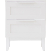 Tenley 2 Drawer Bedside Table - White