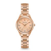Women's Sutton Diamond-accent Rose Gold-tone Stainless Steel Bracelet Watch 28mm