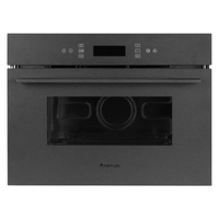 Artusi 45cm Builtin Microwave Nano Matte Black AMO45NB Digital Clock