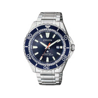 Citizen Promaster Marine Eco-Drive Stainless Steel Blue Dial Mens Watch BN0191-80L