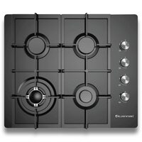 Kleenmaid 60cm Gas Cooktop GCTK6012 Black Glass