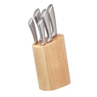 MasterClass Sabre 5pc Knife Block MCKNB60 High Quality Stainless Steel Knives