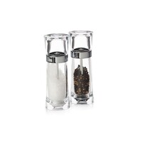 Maxwell & Williams Click Acrylic Salt & Pepper Mill Set 18cm Gift Boxed PS470708