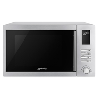 Smeg 1000W 34L Stainless Steel Microwave Oven SA34MX with 1100W Grill