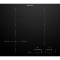 Westinghouse 60cm Induction Cooktop WHI643BE 4 Zone with Hob2Hood BoilProtect